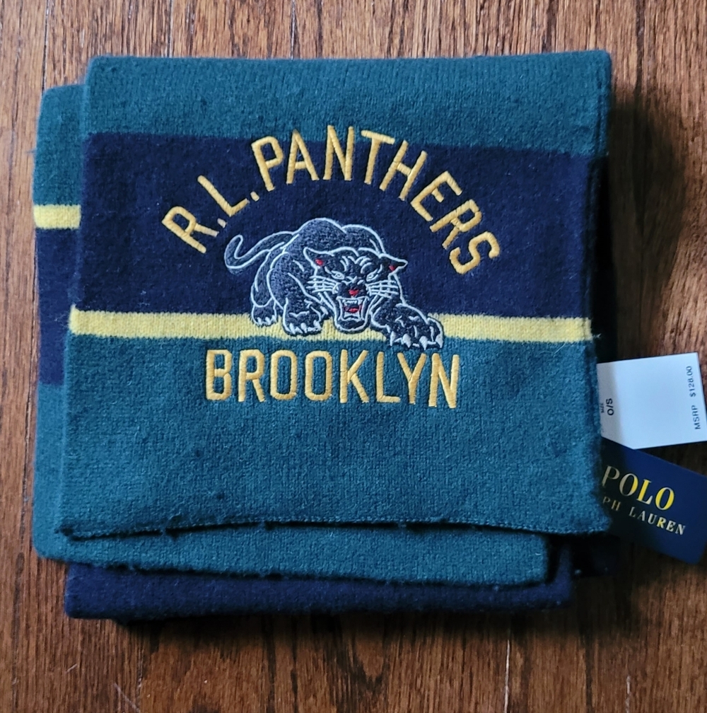 VINTAGE R.L. Brooklyn Panthers Scarf